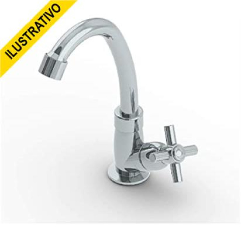 Torneira Lavatorio Mesa Movel 1198 C31 1/4 Abs Cromada 8298 Injetplast