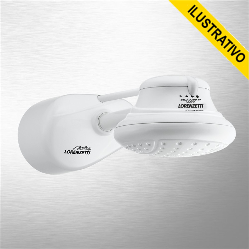 Chuveiro 127v Alta Performance Turbo Top Jet Eletronico 5500w Lorenzetti