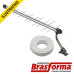 Antena Externa C/mastro+cabo Uhf/vhf/fm Digital Sl 2800k Brasforma