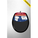 Assento Oval Std Plastico Preto Duratti Fortti Lorenzetti