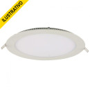 Painel Led Branco 22 Redondo Embutir 18w 6400k Multimarcas