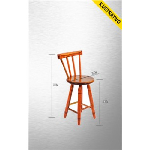 Banco Madeira C/ Encosto Medio Jr