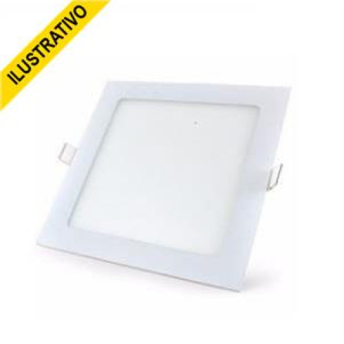 Painel Led Branco 17 Quadrado Embutir 12w 6500k 15090178 Taschibra