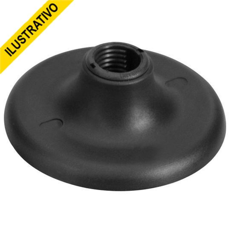 Plafon E27 060w Bocal Plastico Preto Economic 2080003-02 Taschibra