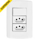 Interruptor Evidence C/placa 1 Secao+2 Tomadas 3p 20a 3534 Fame