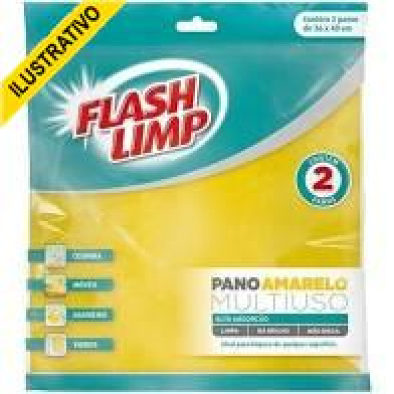 Pano Multiuso Amarelo 2pcs Flp 7540/4540 Euro