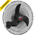 Ventilador Parede 65cm Super Grade Aco Preto Ventidelta