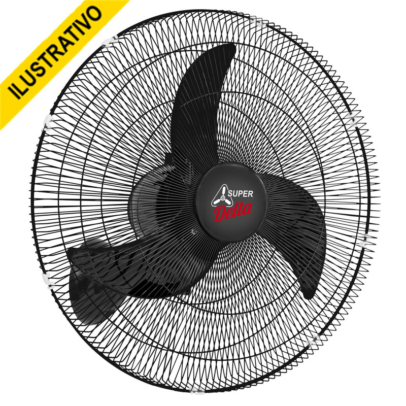 Ventilador Parede 65cm Super Grade Aco Preto Ventidelta Ventilador Parede 65cm Super Grade Aco Preto Ventidelta