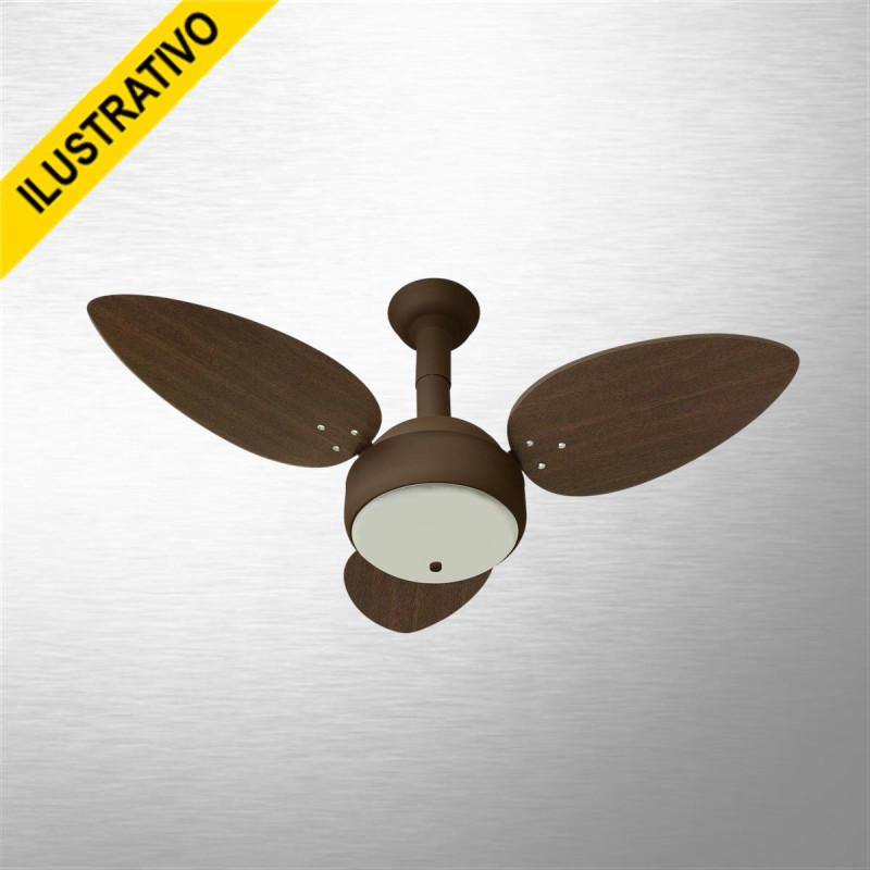Ventilador Teto Se Miray 3p Marrom 127v Ventidelta
