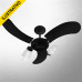 Ventilador Teto Se New Spot Delta 3p Preto 127v Ventidelta