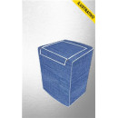 Capa Maquina De Lavar Forrada M (consul 10-12kg, Brastemp 10-11kg) Jeans 1425 Vida Pratika