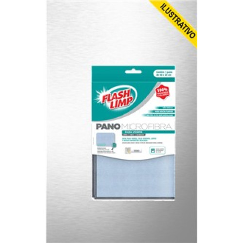Pano Microfibra Para Vidros Flp6698 Euro