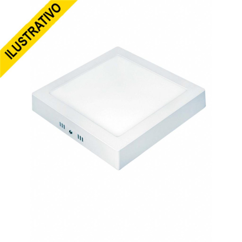 Painel Led Branco 17 Quadrado Sobrepor 12w 6500k 15070122 Taschibra Painel Led Branco 17 Quadrado Sobrepor 12w 6500k 15070122 Taschibra