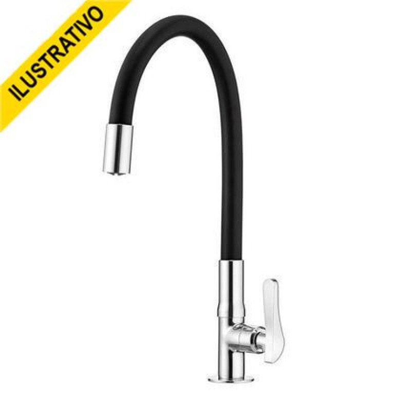 Torneira Cozinha Mesa Movel Flex 1177 B27 Metal Preta Black Lorenzetti Torneira Cozinha Mesa Movel Flex 1177 B27 Metal Preta Black Lorenzetti