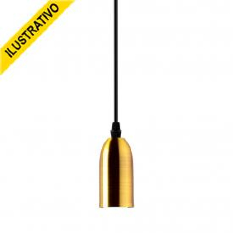 Pendente Dot Metal Longo Vintage Ouro 15050655 Taschibra