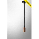 Pendente Dot Metal Longo Vintage Amadeirado Taschibra