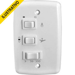 Dimmer Ventilador Botao 3v 1 Secao Cap 4+6 107/1396 Rionepar