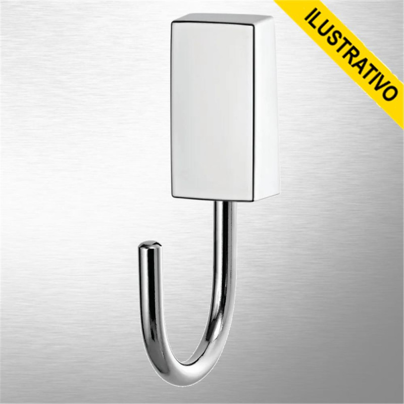 Cabide Parede Simples Cromado Metal Lorenway 2060 C30 Lorenzetti