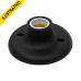 Plafon E27 100w Bocal Porcelana Preto 2080009-02 Taschibra