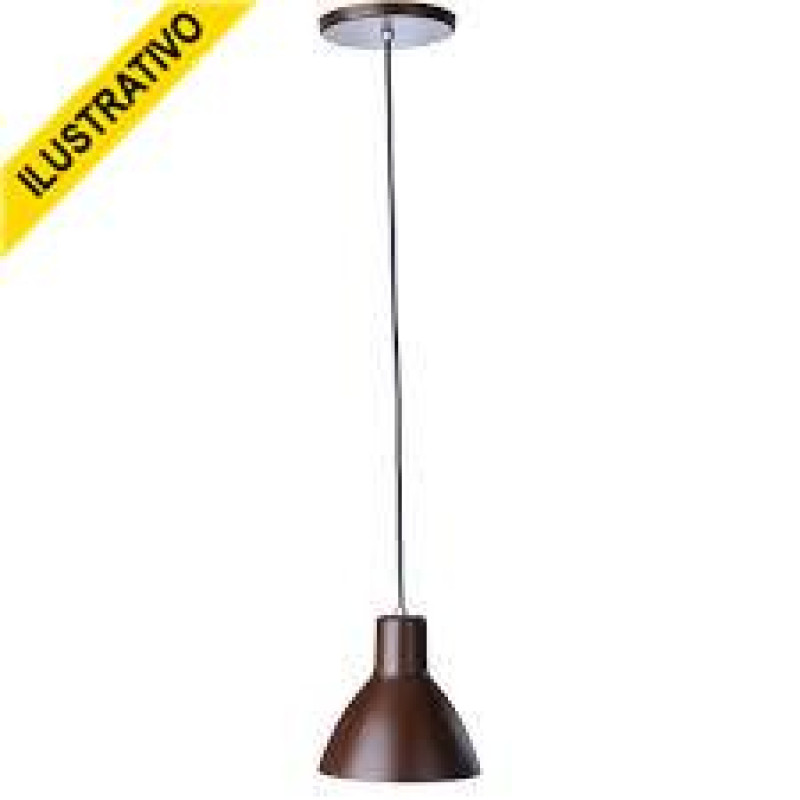 Pendente Td 622/1 1 Lampada E-27 Marrom 2110017-38 Taschibra Pendente Td 622/1 1 Lampada E-27 Marrom 2110017-38 Taschibra