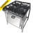 Fogao Gas Industrial P/cozinhar (baixa Pressao) C/forno 4 Bocas Queimador Simples/duplo Perfil 5,0 30x30 M18 S2020 Metalmaq