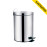 Lixeira Banheiro Pedal Inox 05,0l C/balde Agata 8222 Mor