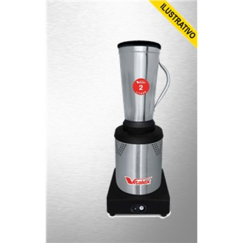 Liquidificador Industrial Baixa Rotacao 02l Copo Inox Biv 3702 Vitalex