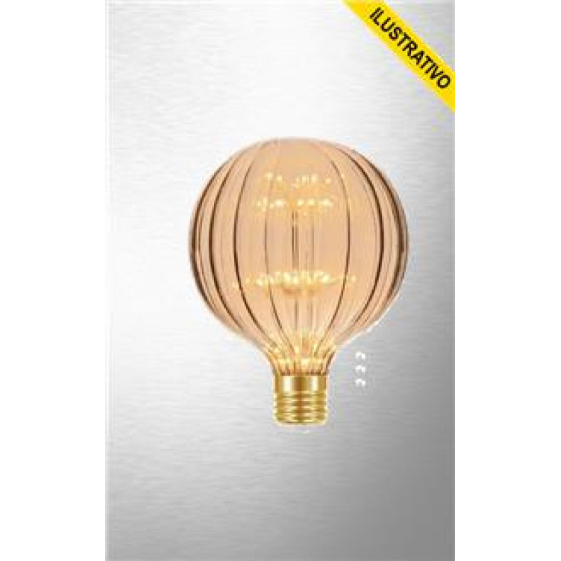 Lampada Led Fireworks Vintage G125 Ambar 11080414 Taschibra