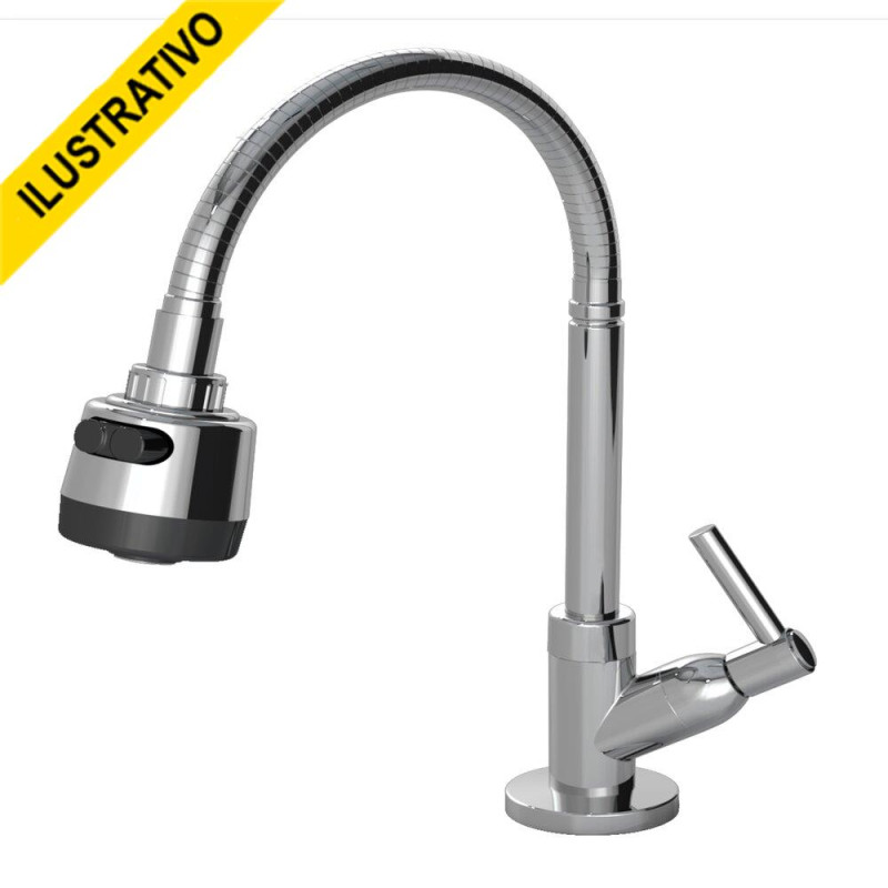 Torneira Cozinha Mesa Movel Gourmet 1168 C70 1/4 Abs 26700 Injetplast