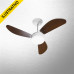 Ventilador Teto Qe New Light Led 3p Tabaco 127v Ventidelta