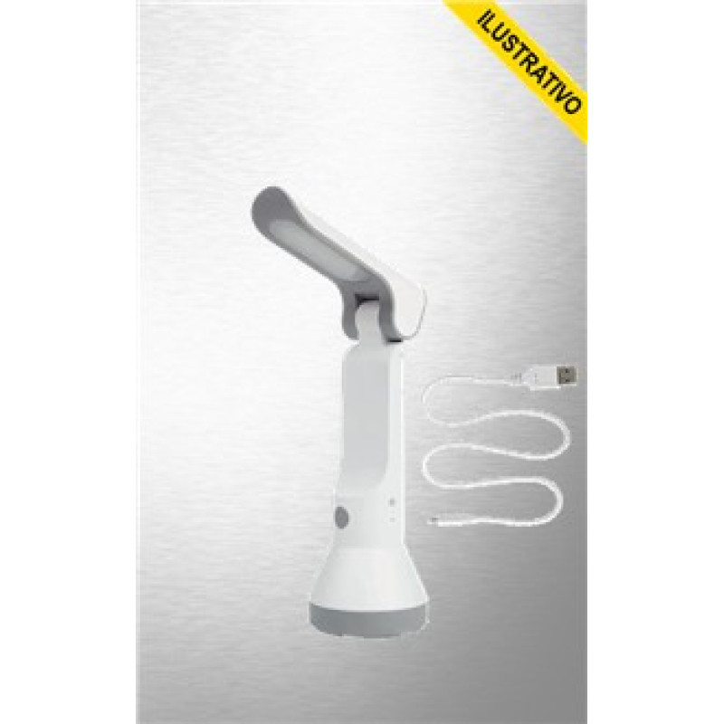 Lanterna Recarregavel/luminaria De Mesa 3w Led 140 Lumens 9186 Mor