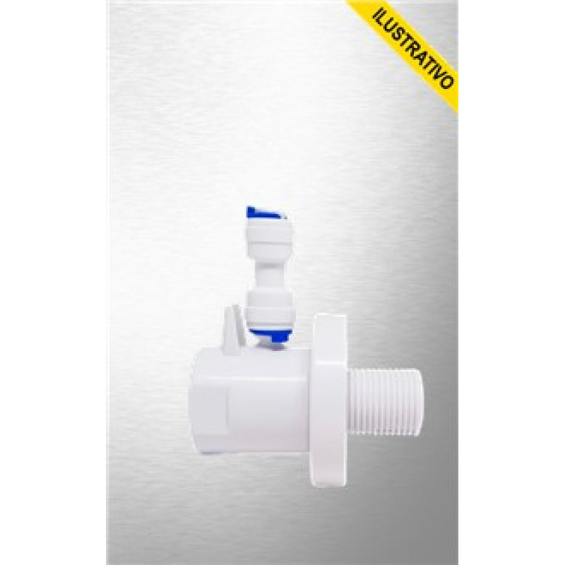Adaptador P/purificador Bucha T 1/2x1/4 Branco Sem Registro Ac049/051 Cn206/cn249 Planeta Agua