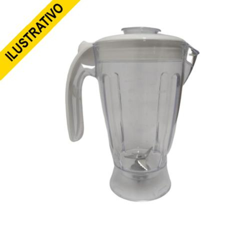 Copo Liquidificador Walita Liqfaz/liqmais/confrt Sangel Tampa Branca Mm075 Copo Liquidificador Walita Liqfaz/liqmais/confrt Sangel Tampa Branca Mm075