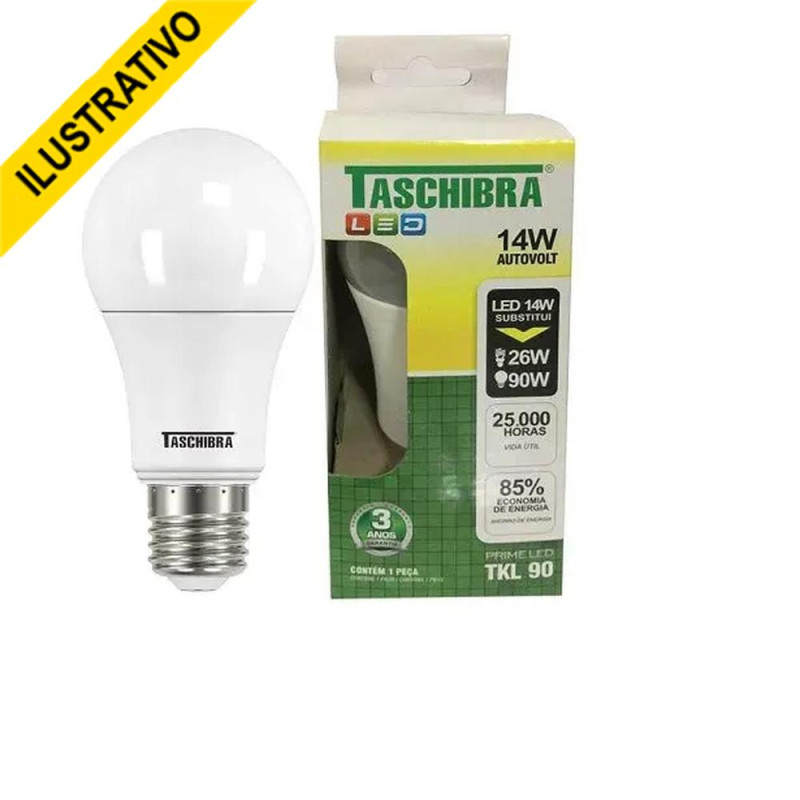 Lampada Led Bulbo 3000k 1131lm 15w Tkl90 11080395 Taschibra Lampada Led Bulbo 3000k 1131lm 15w Tkl90 11080395 Taschibra
