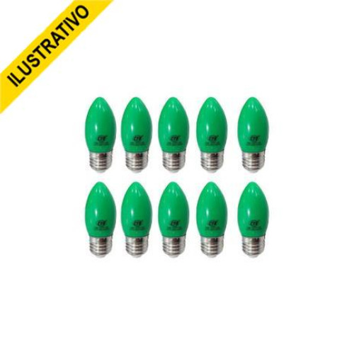 Lampada Led Vela Leitosa 3000k 1w Multimarcas