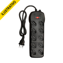 Filtro Linha 10 Tomadas Qfl10 Qualitronix