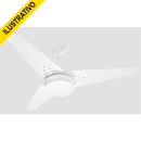 Ventilador Teto Sc Ideal Led 3p Branco Ventidelta 127v