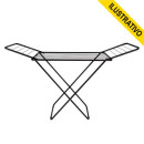 Secador Chao 1,44x0,49 (0,80) C/abas Epoxi Slim Preto 6216 Mor