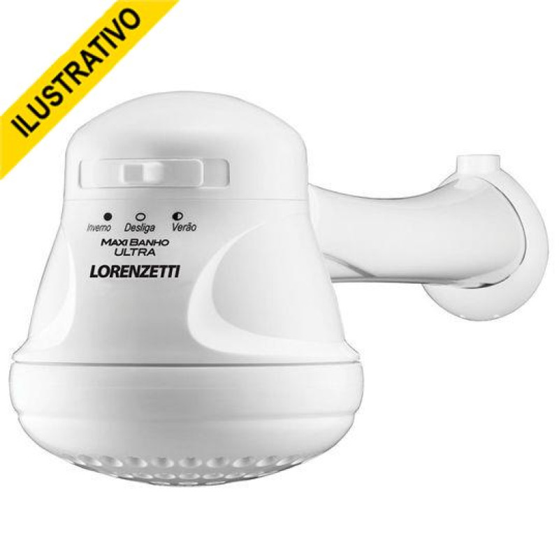 Chuveiro 127v Convencional Maxi Banho Ultra+cano Mecanico 3temperaturas 5500w Lorenzetti
