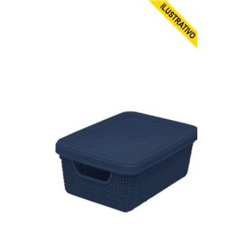 Caixa Organizadora C/tampa 15,0l 40x28x17cm Colorida 3128 Jaguar