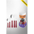 Promocional Faqueiro Inox Leme 23198/717/718 Vermelho Tramontina