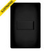 Interruptor Habitat Preta C/placa 1 Secao 4x2 4046 Fame