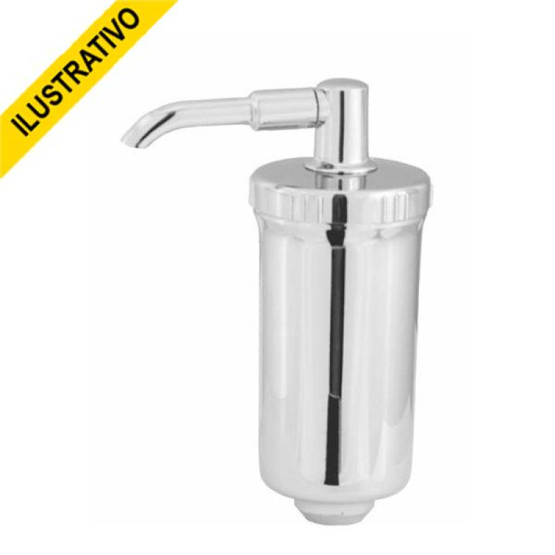 Copo Filtro Abs Cromado Com Refil Rosca 1/2  29108 Vr2 Injetplast