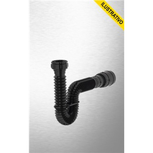 Sifao Sanfonado Universal 069cm Preto Brilho 7203 Censi