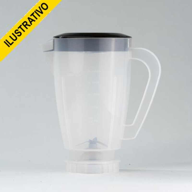 Copo Liquidificador Walita Problend 6 Inq Tampa Preta Ri2134 2135 9223 Mebrasi