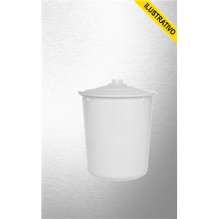 Lixeira Cozinha Tampa Plastica 07,5l Branca/cinza 0061 Jaguar