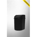 Lixeira Cozinha Basculante Plastica 12l P/canto Preta 3069 Jaguar