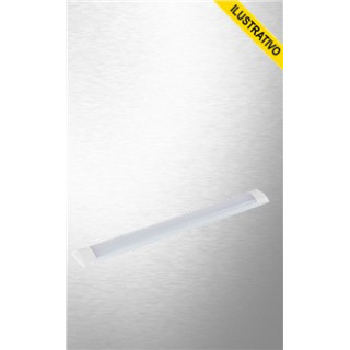 Calha Led Slim 125cm 50w 6500k Branca Bivolt 05945c Ourolux