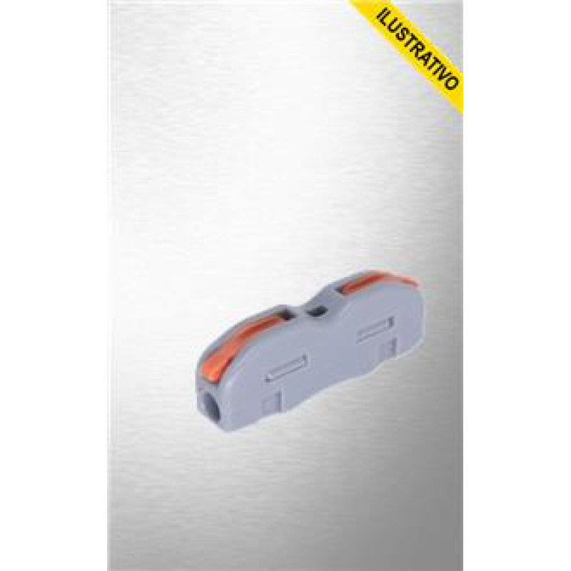 Conector Emenda 1,5mm A 4mm 250v 32a 73918 Interneed Conector Emenda 1,5mm A 4mm 250v 32a 73918 Interneed