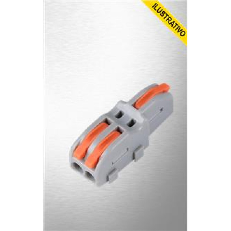 Conector Derivador 1x2 1,5mm A 4mm 250v 32a 73758 Interneed Conector Derivador 1x2 1,5mm A 4mm 250v 32a 73758 Interneed